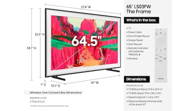 Samsung 65” Class LS03FW The Frame Pro Series Neo QLED 4K UHD Art Samsung 65” Class LS03FW The Frame Pro Series Neo QLED 4K UHD Art
