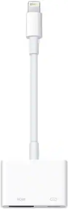 Front. Apple - Apple Lightning to Digital AV Adapter - MD826AM/A I Color: White.