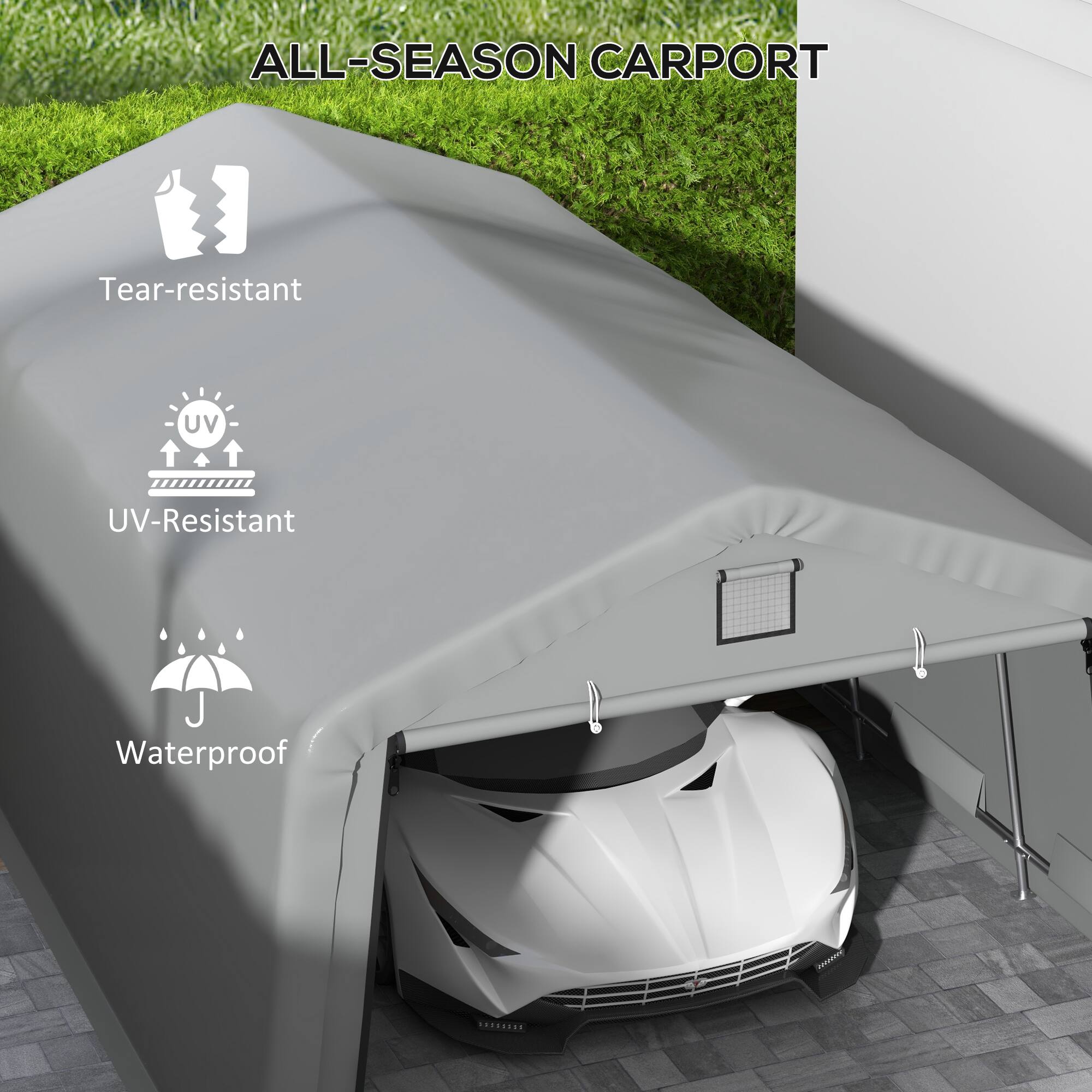 ALL-SEASON CARPORT

Tear-resistant
UV-Resistant
Waterproof