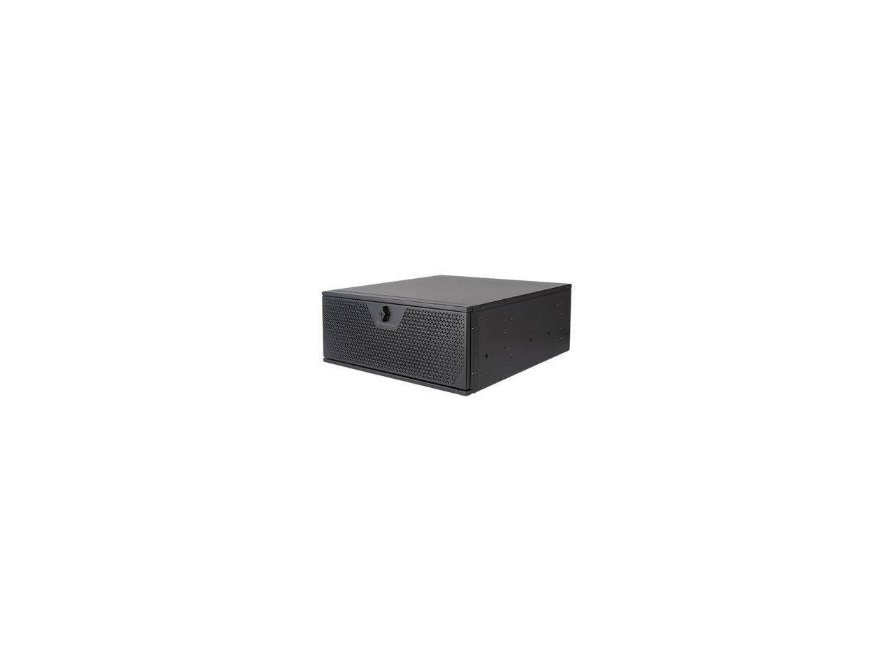 Alt View 7. SilverStone - Silverstone RM44 4U rackmount server chassis with enhanced liquid cooling compatibility - Silver.