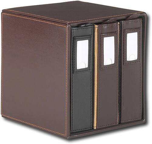Angle Standard. Case Logic - 20-Disc Media Wallet (3-Pack) - Brown.