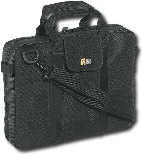 Portable DVD player in leather carrying case with built-in