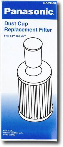 Front Standard. Panasonic - HEPA Dust Cup Filter for Panasonic MC-V7721.
