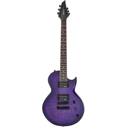 Front. Jackson - Jackson JS Monarkh SC JS22Q Electric Guitar, Transparent Purple Burst.