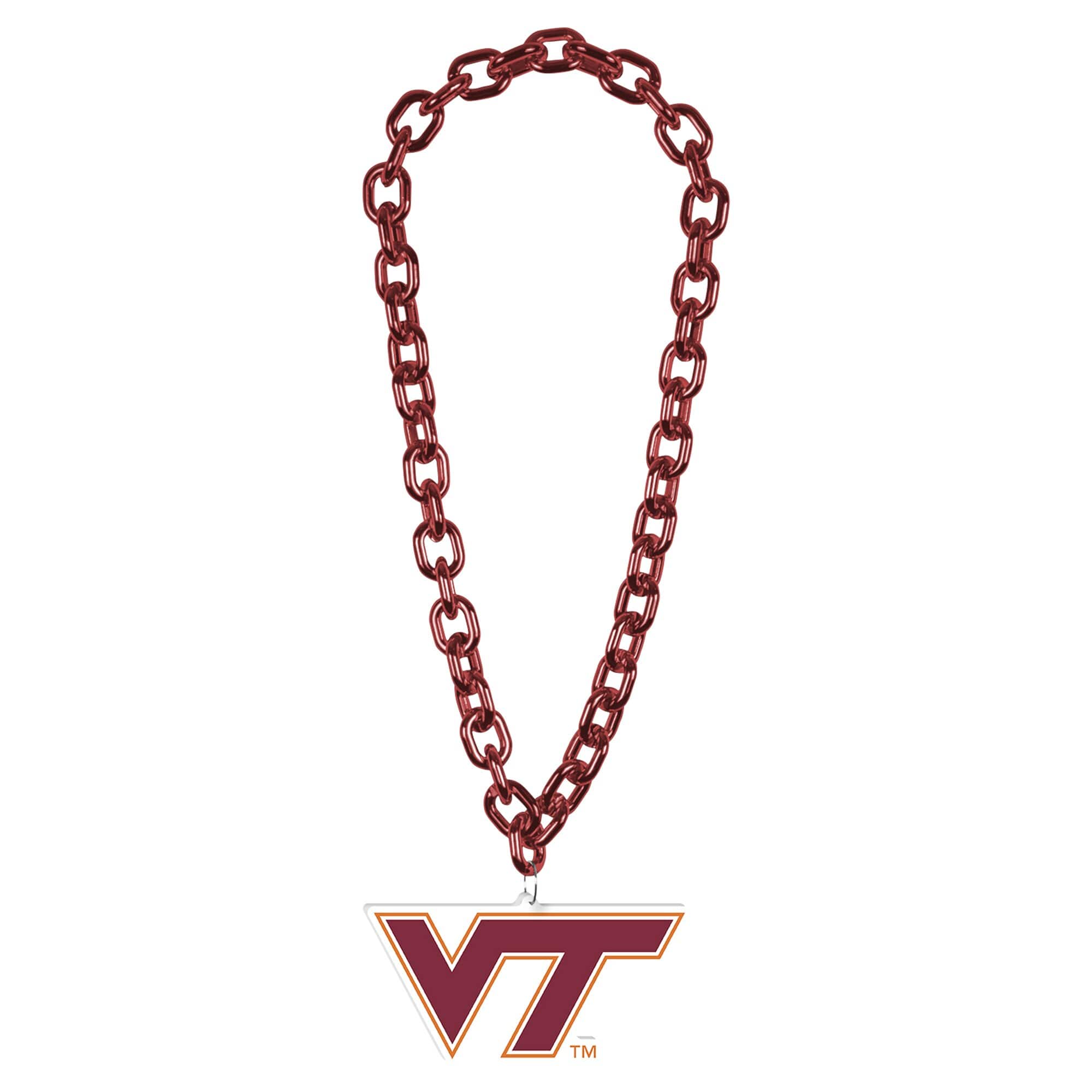 WinCraft - Virginia Tech Hokies Big Chain Logo Necklace - Multicolor