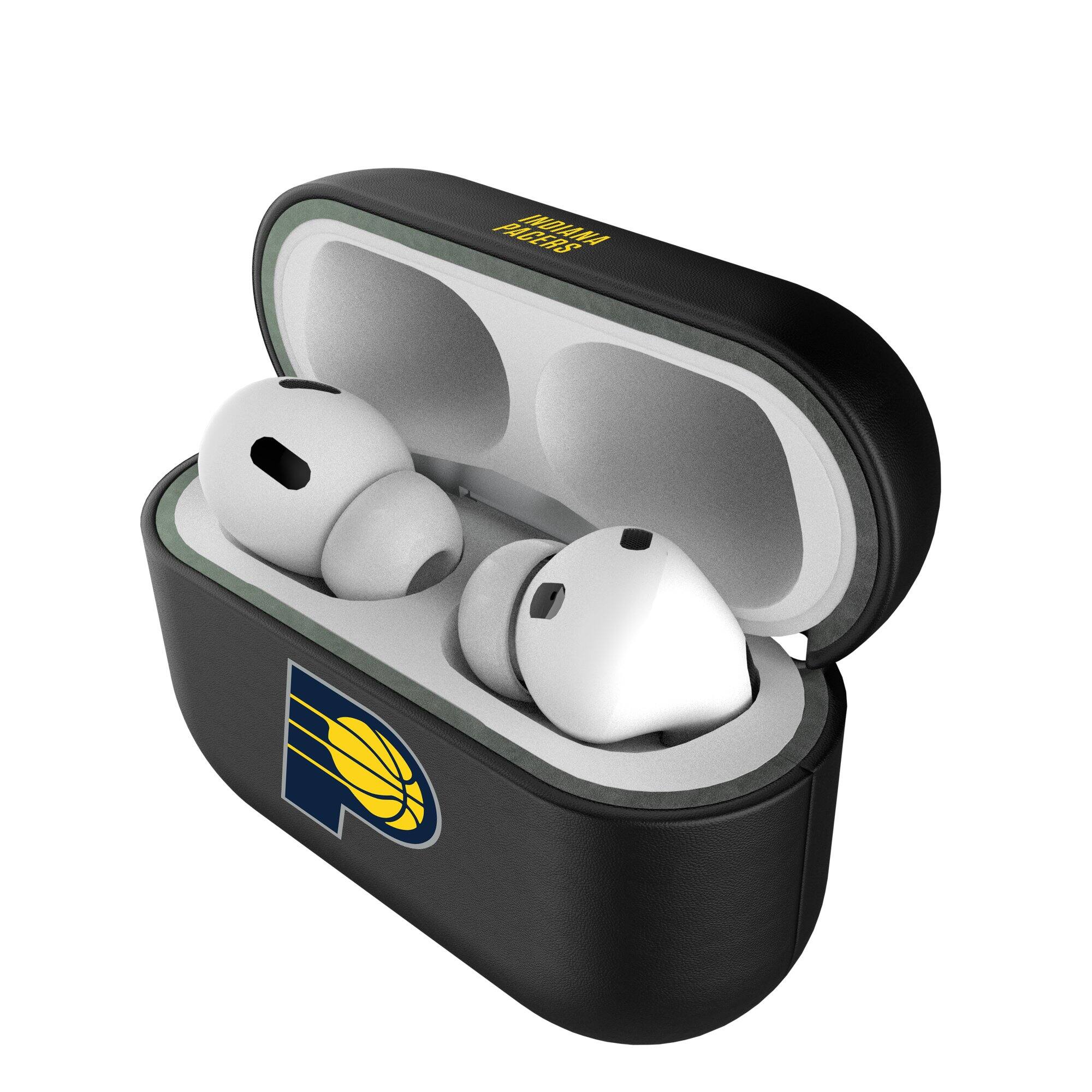 Alt View 3. Keyscaper - Indiana Pacers Insignia 1st Gen AirPods Pro Case Cover - Black.