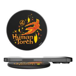 Keyscaper - Marvel Badge 15-Watt Wireless Charger - Human Torch