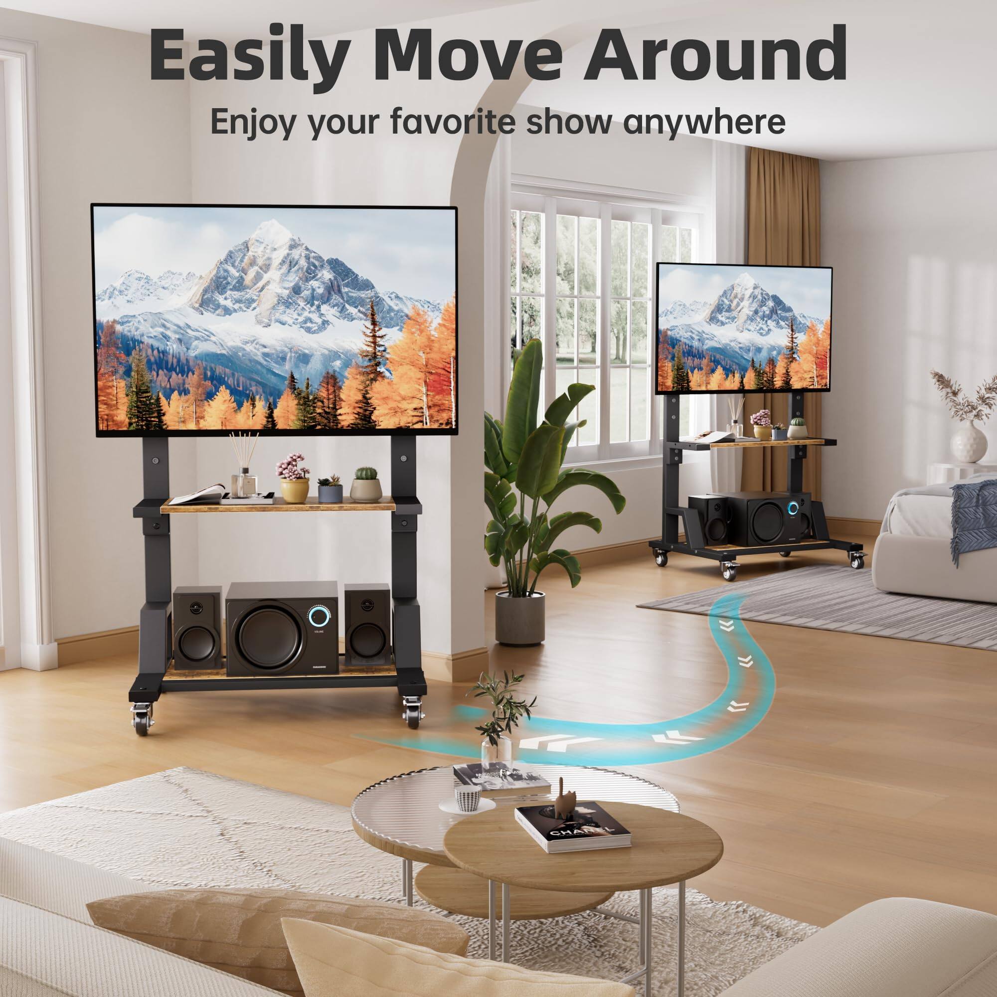 Easily Move Around  
Enjoy your favorite show anywhere