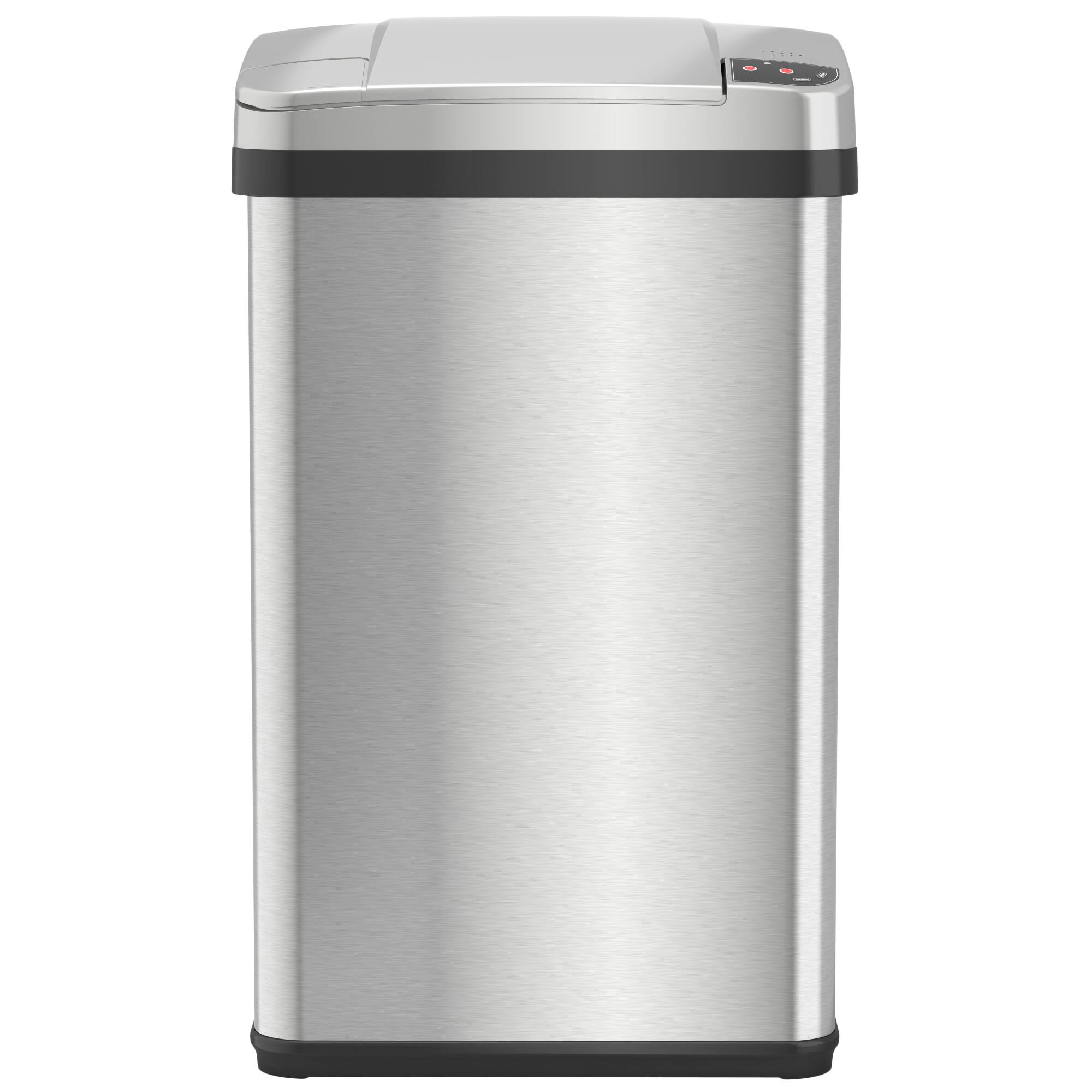 Alt View 14. iTouchless - 4 Gallon Touchless Sensor Trash Can with AbsorbX Odor Control and Fragrance, Bathroom Garbage Bin - Stainless Steel.