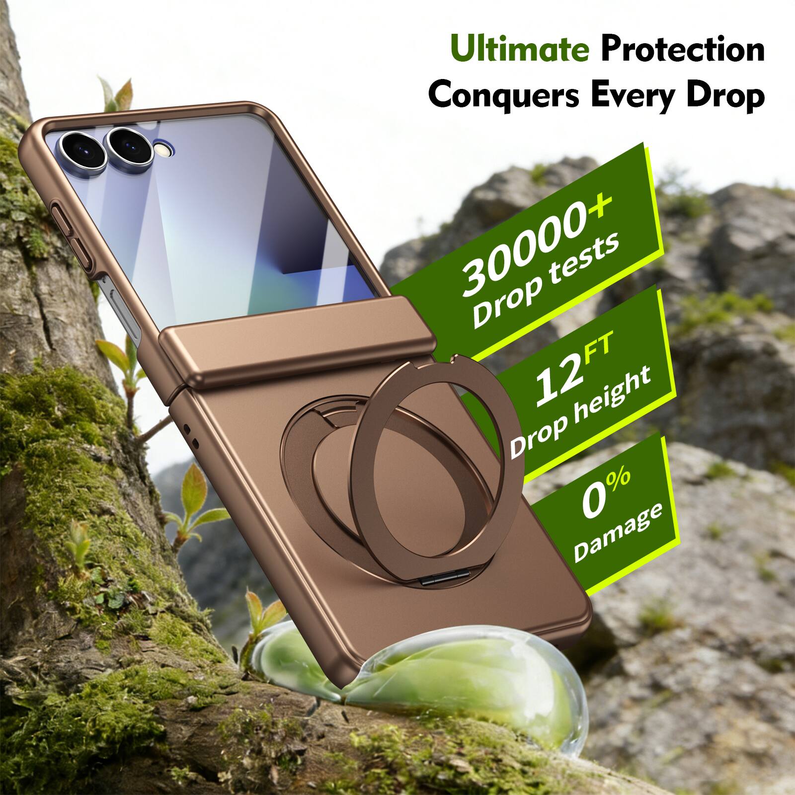 Ultimate Protection Conquers Every Drop

30000+ Drop tests  
12FT Drop height  
0% Damage