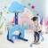 Alt View 4. Costway - Costway 3-in-1 Kids Basketball Hoop Set Adjustable Sports Activity Center w/ Balls - Blue.