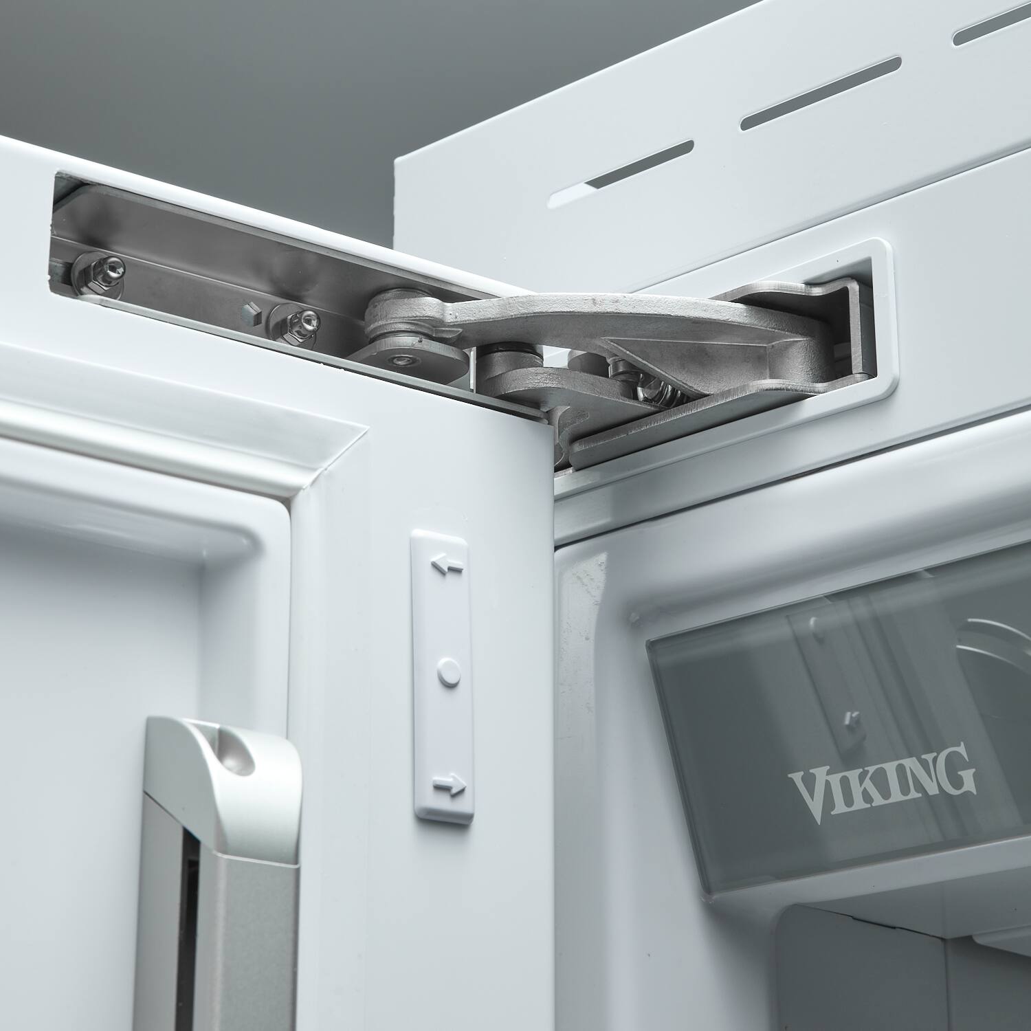 Alt View 2. Viking - 36"W. VEIL Integrated Bottom Freezer - Custom Panel Right Hinge - Panel Ready.