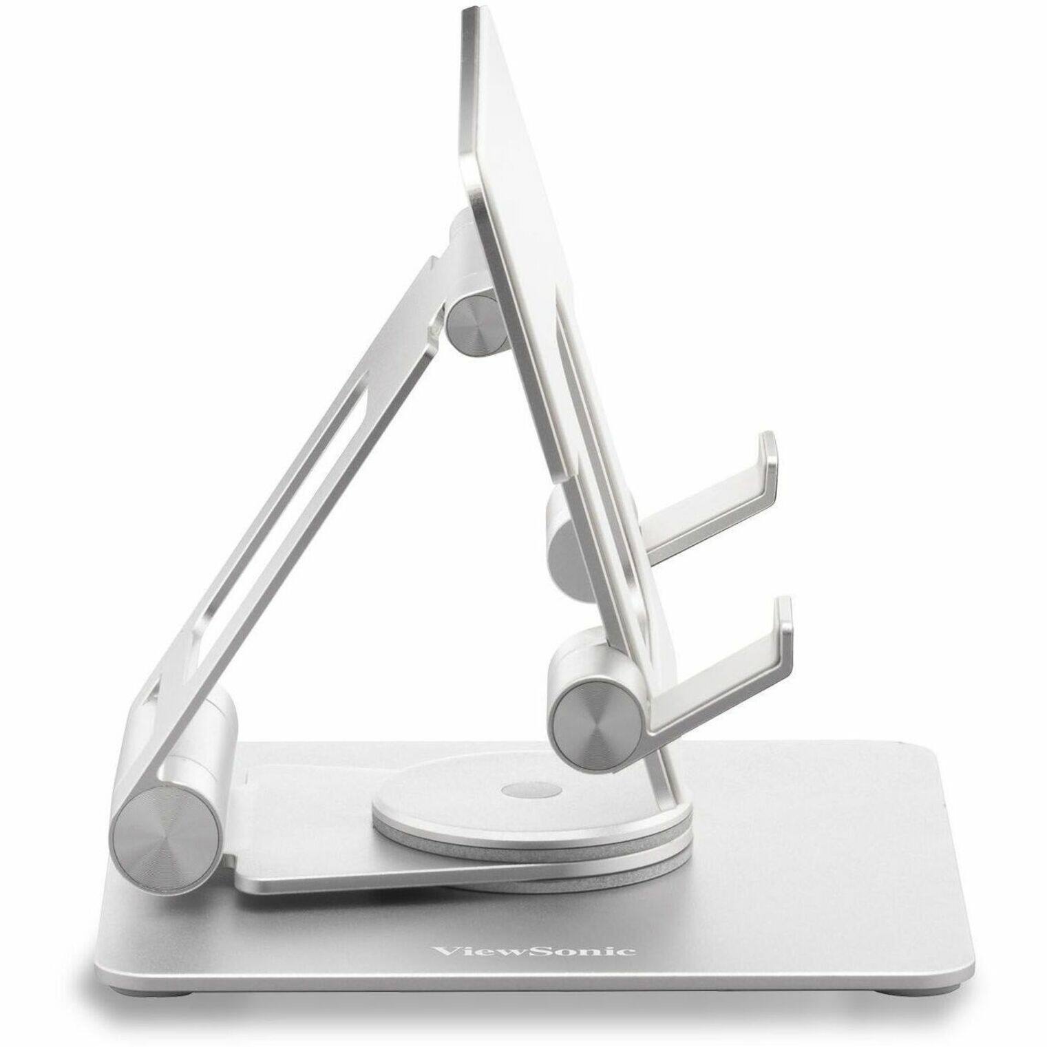 Alt View 13. ViewSonic - LCD-STND-001 Portable Monitor Stand with 360 Swivel, Tilt and Height Adjustment - Aluminum.