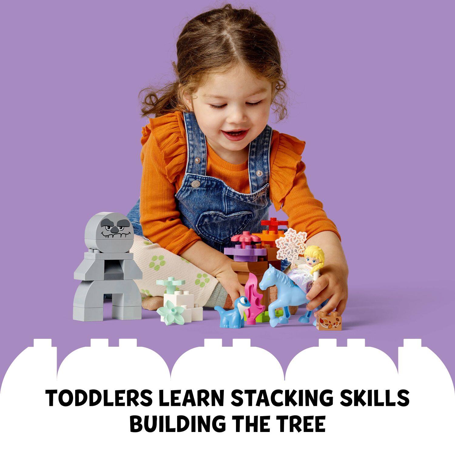 Toddlers Learn Stacking Skills Building the Tree