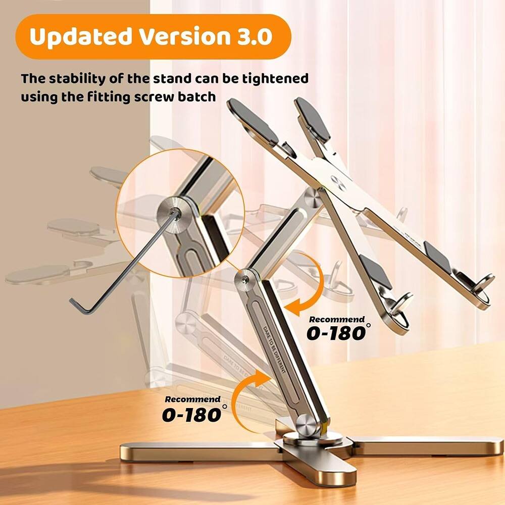 Updated Version 3.0

The stability of the stand can be tightened using the fitting screw batch

Recommend 0-180°

Recommend 0-180°