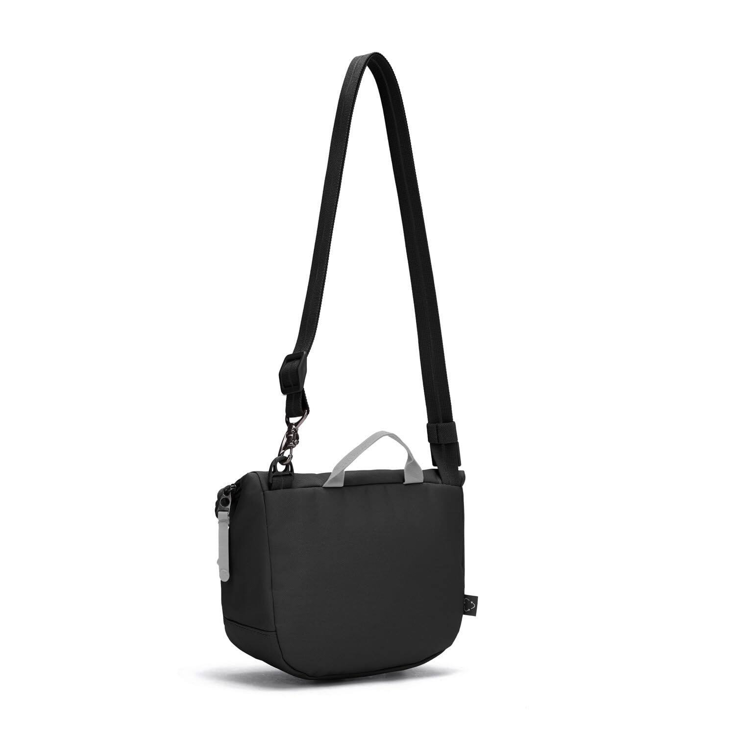 Back. Pacsafe - GO Saddle Crossbody - Jet Black.