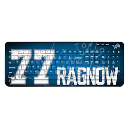 Keyscaper - Frank Ragnow Detroit Lions Wireless Keyboard - Black