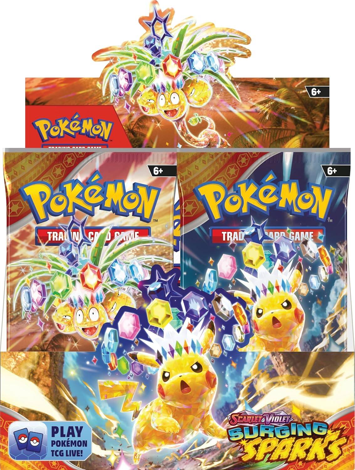 6+ Pokémon Training Card Game  
6+ Pokémon Trading Card Game  
Scarlet & Violet Surging Sparks  
Play Pokémon TCG Live!