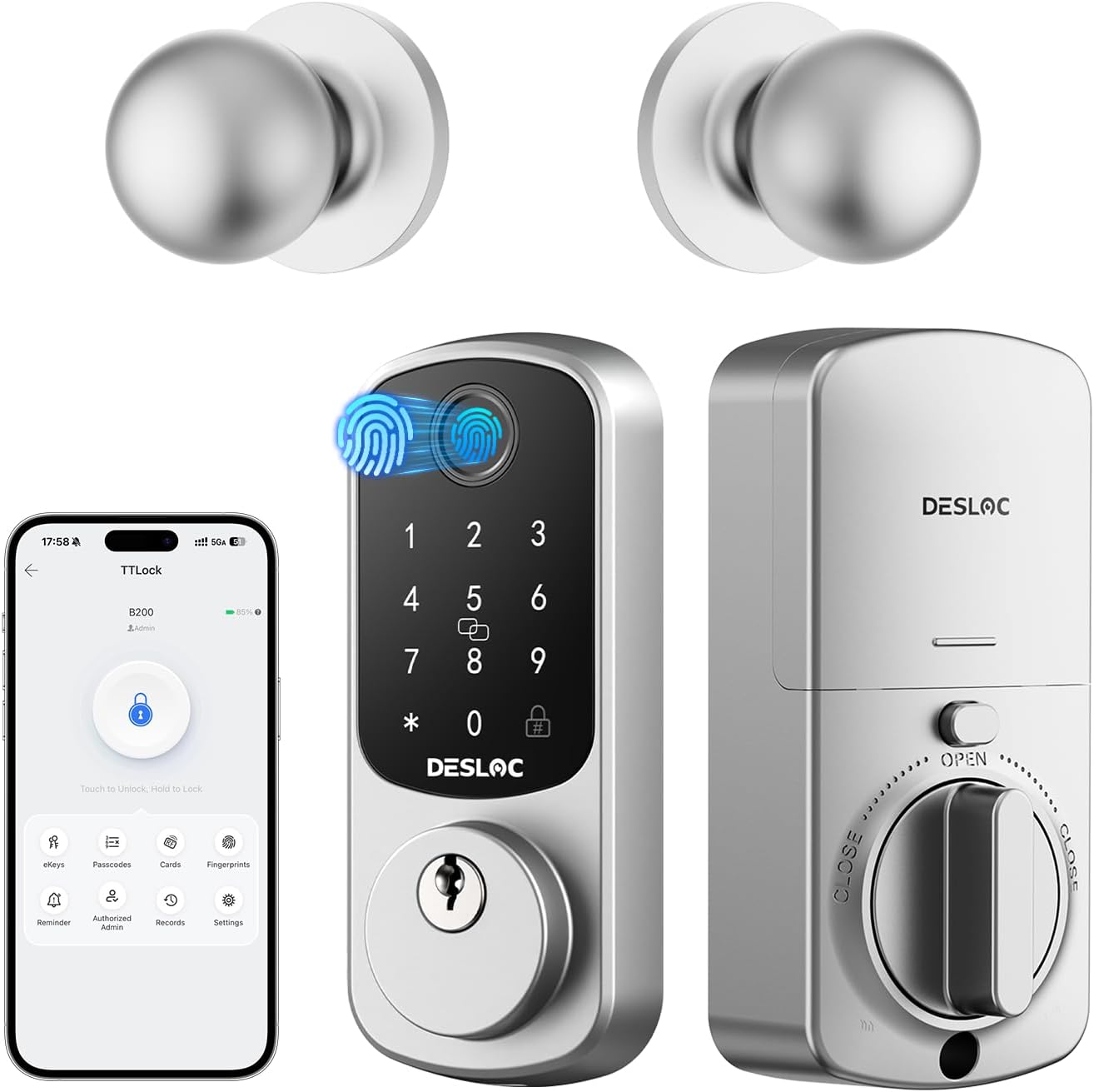Silver - Knob