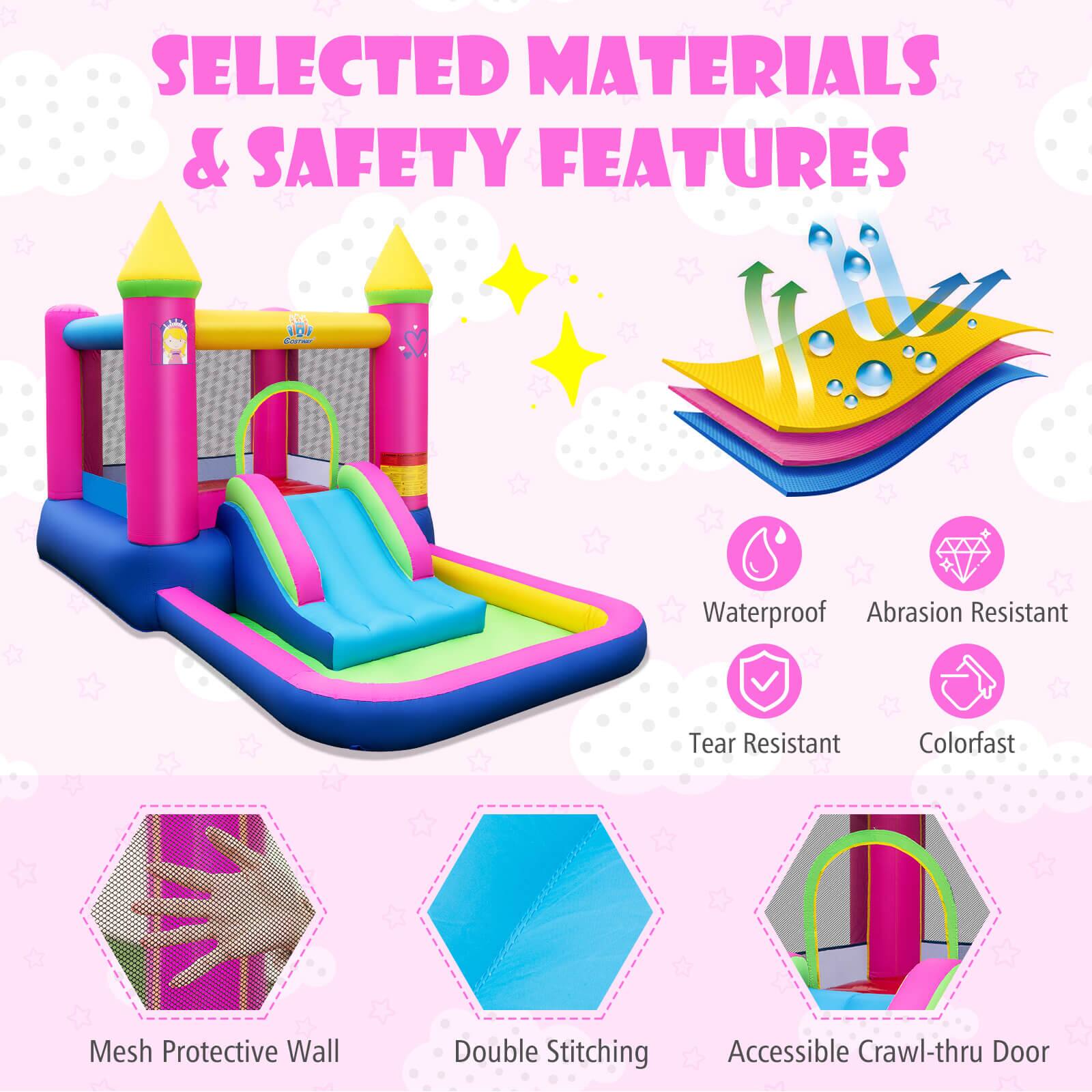SELECTED MATERIALS & SAFETY FEATURES

- Waterproof
- Abrasion Resistant
- Tear Resistant
- Colorfast
- Mesh Protective Wall
- Double Stitching
- Accessible Crawl-thru Door