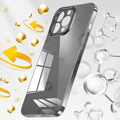 Alt View 2. SaharaCase - SaharaCase Hybrid-Flex Hard Shell Case, Tempered Glass Screen, Camera Protector for iPhone 15 Pro Max - Clear.