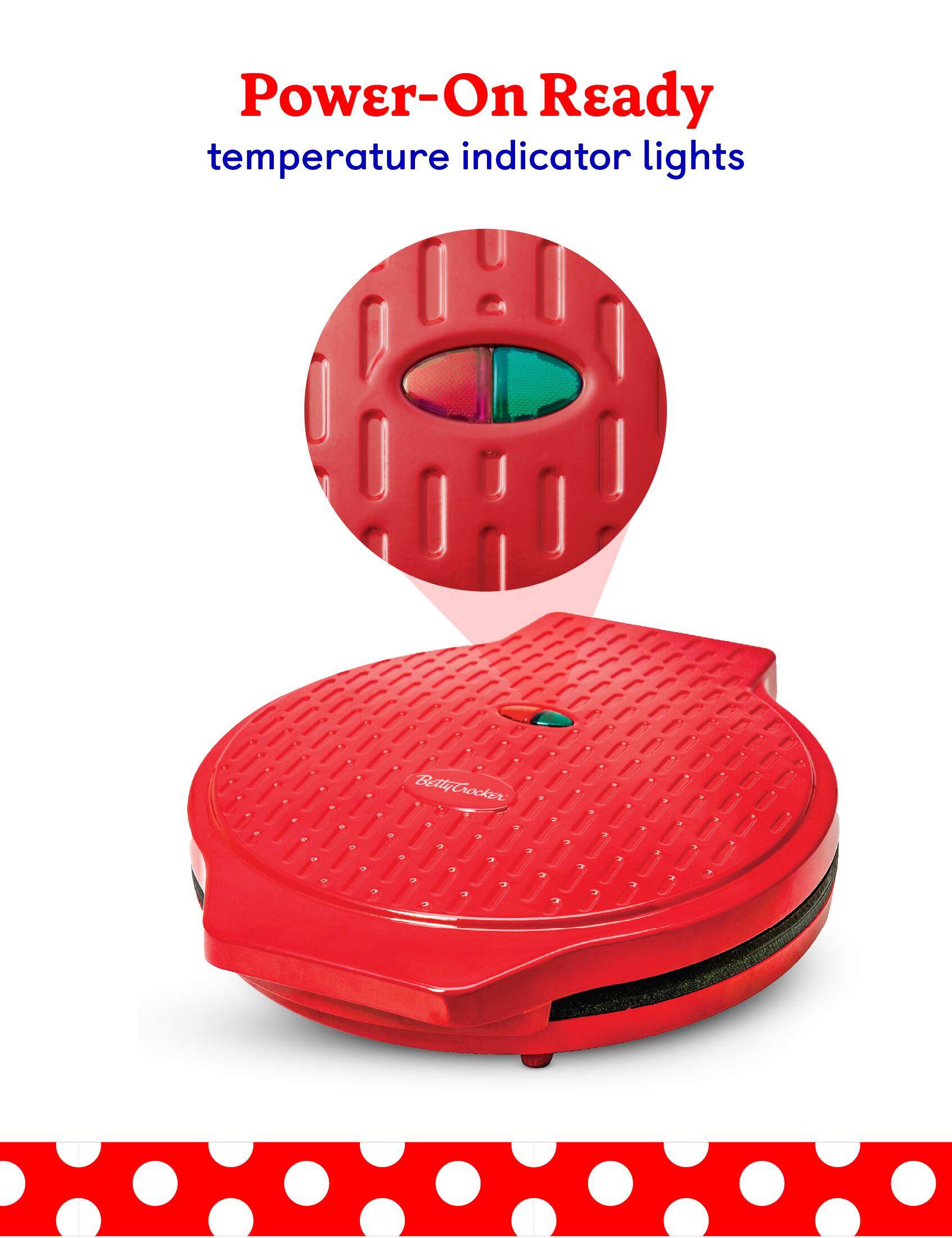 Power-On Ready temperature indicator lights - e - BettyCrocker - - - a - - - - - - a - - 1 - a  a a  o