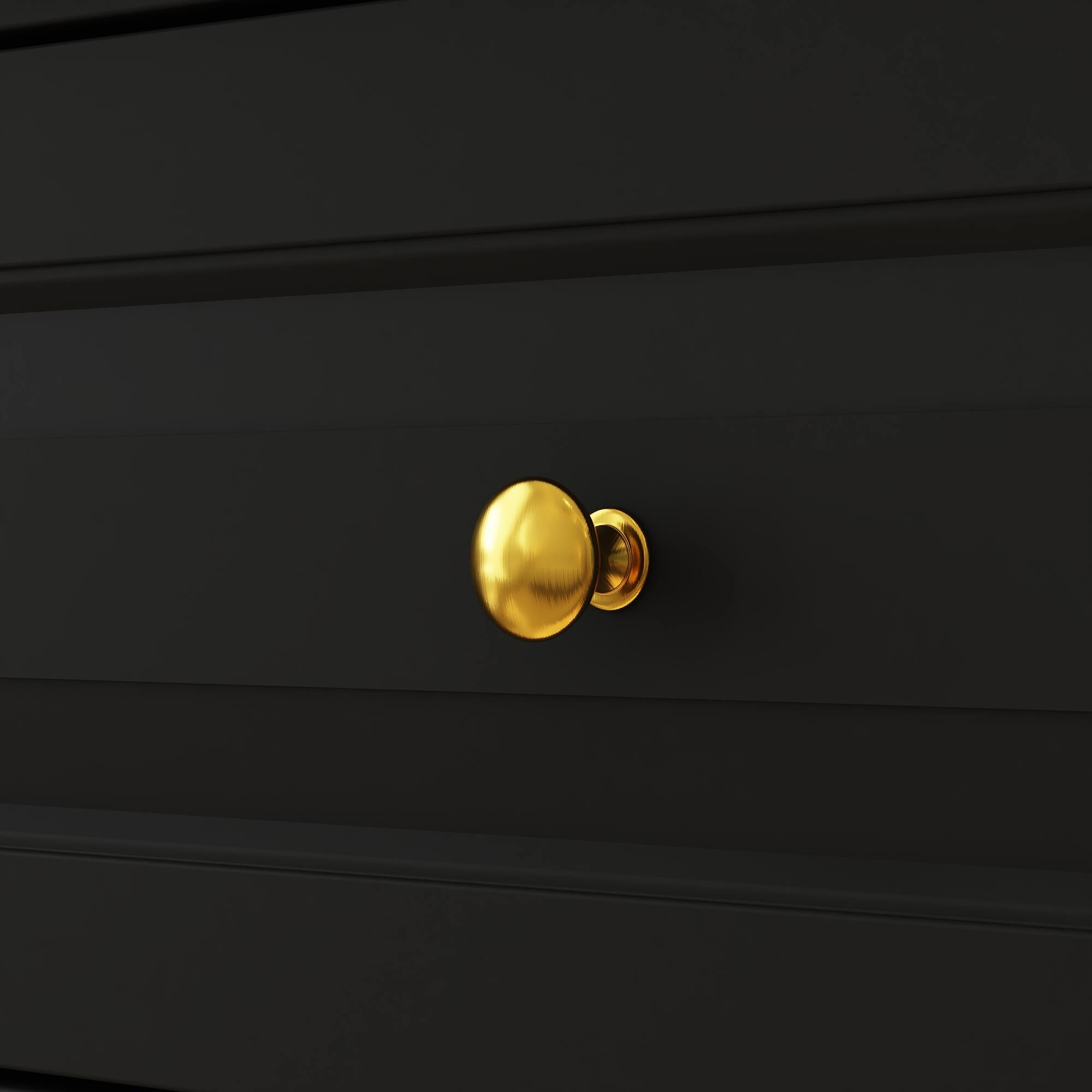 Alt View 5. FUFU & GAGA - FUFU&GAGA Multi - Drawer Dresser Chic Storage Chest of Drawers Enduring Appeal - Black.