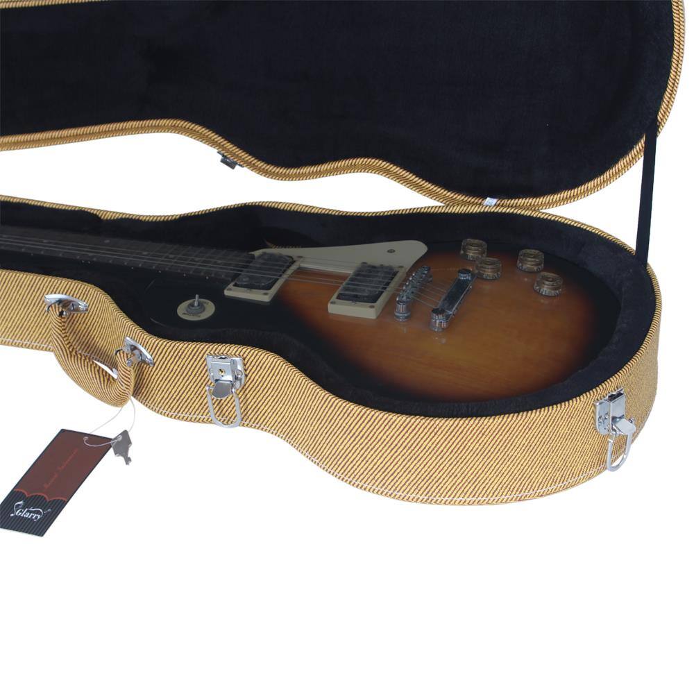 Alt View 1. Winado - Electric Guitar Hard Case, Wooden Hard-Shell Protective Carrying Case for KLP-Style Electric Guitar with Lock.