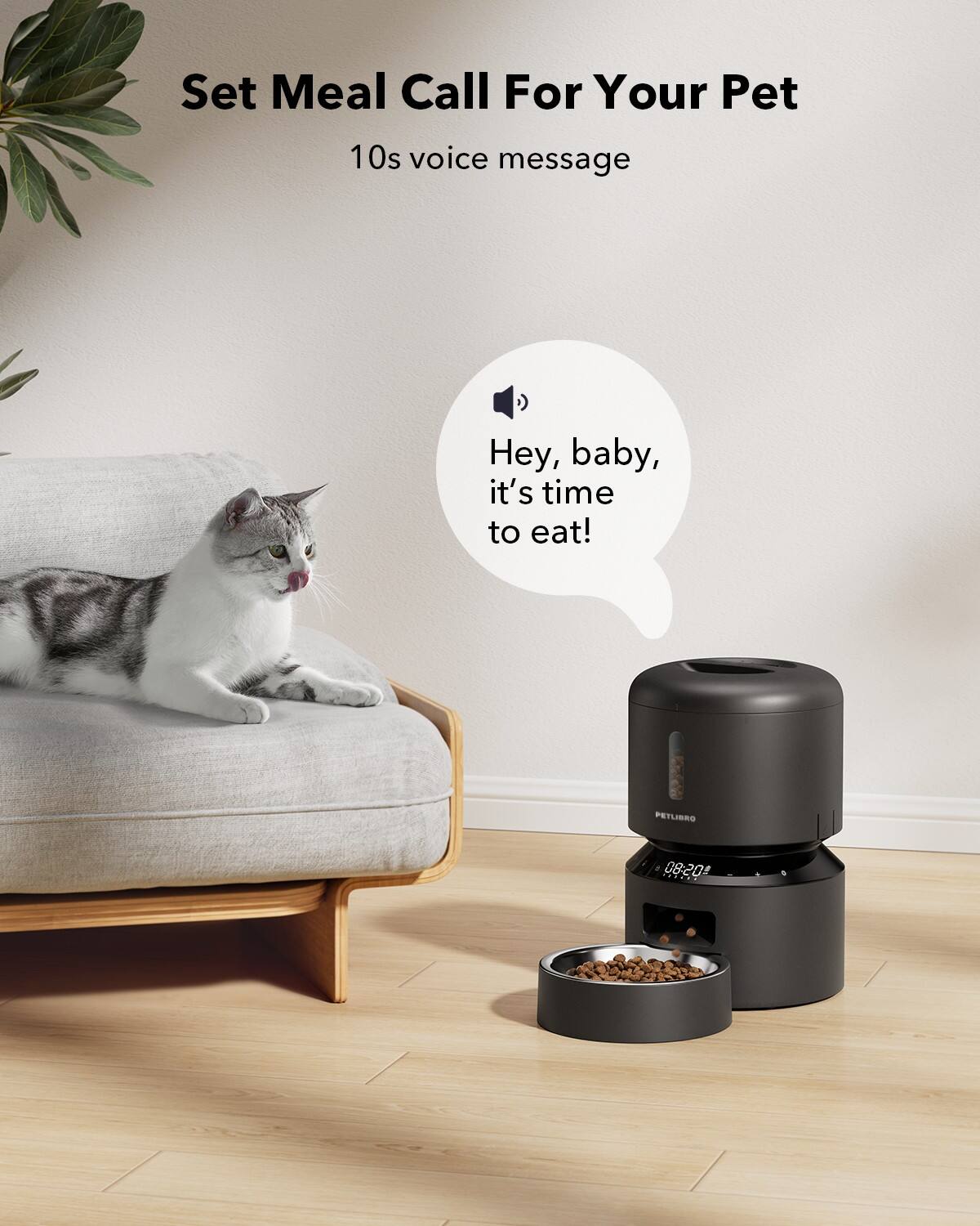 Set Meal Call For Your Pet (10s voice message) Hey, baby, it's time to eat! PEYLIBRO 105-80 PYT