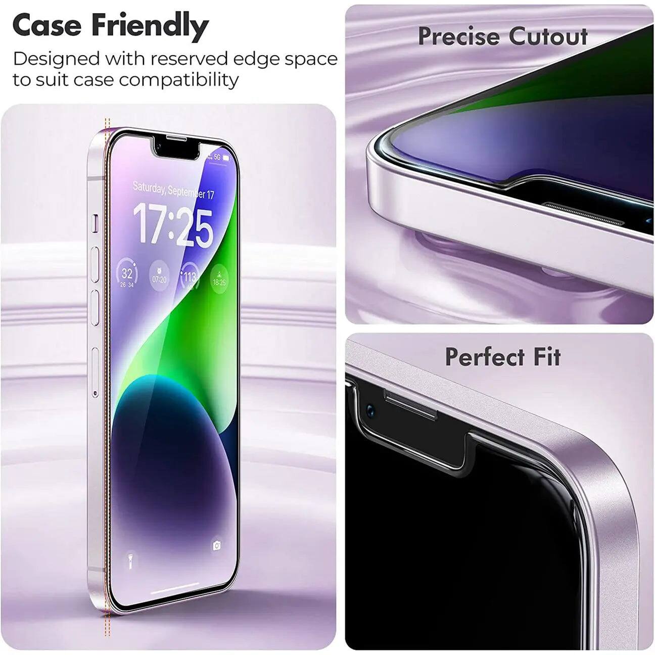 Case Friendly  
Designed with reserved edge space to suit case compatibility

Precise Cutout

Perfect Fit