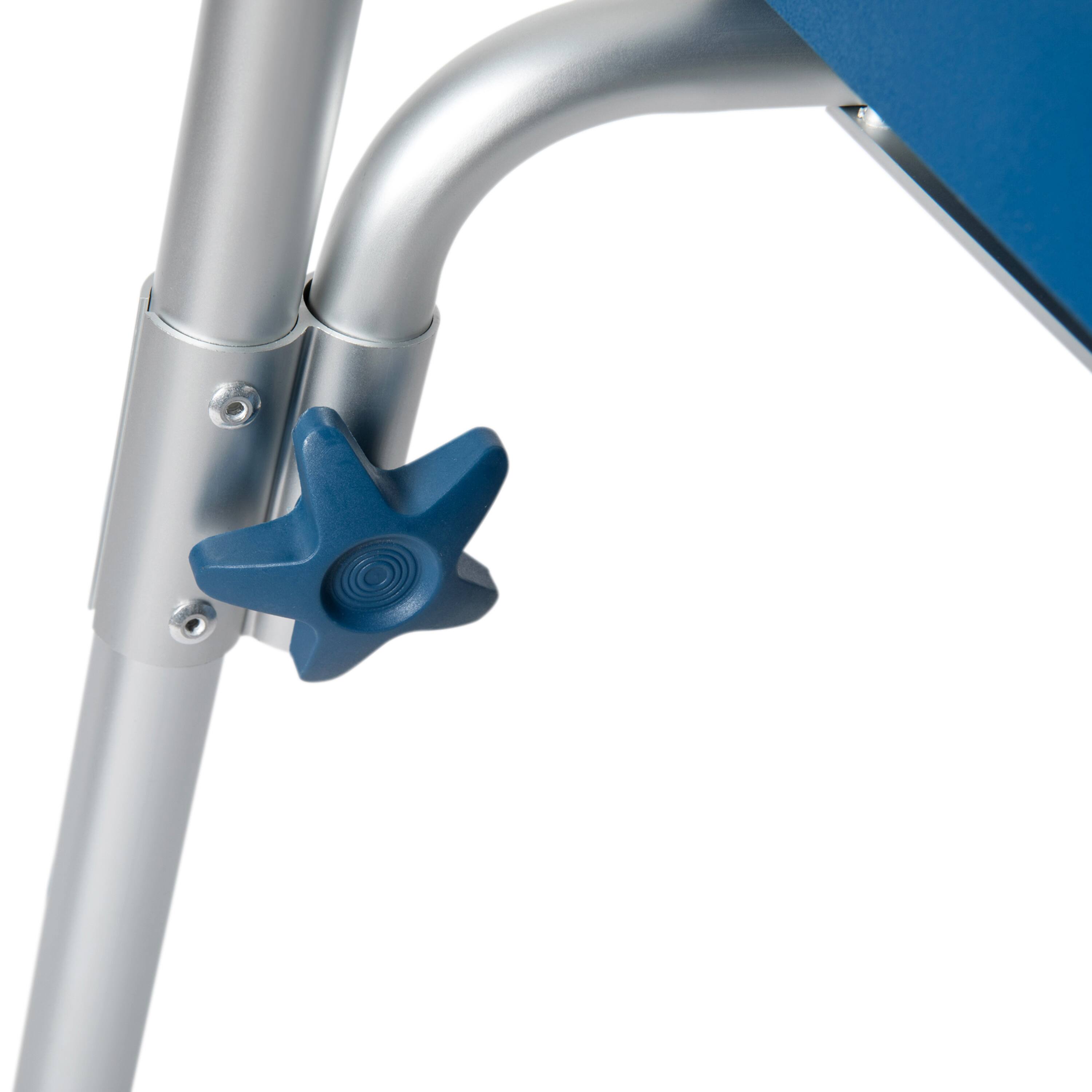 Alt View 10. Emma + Oliver - Height Adjustable Portable Heavy Duty Commode and Shower Chair - Blue.