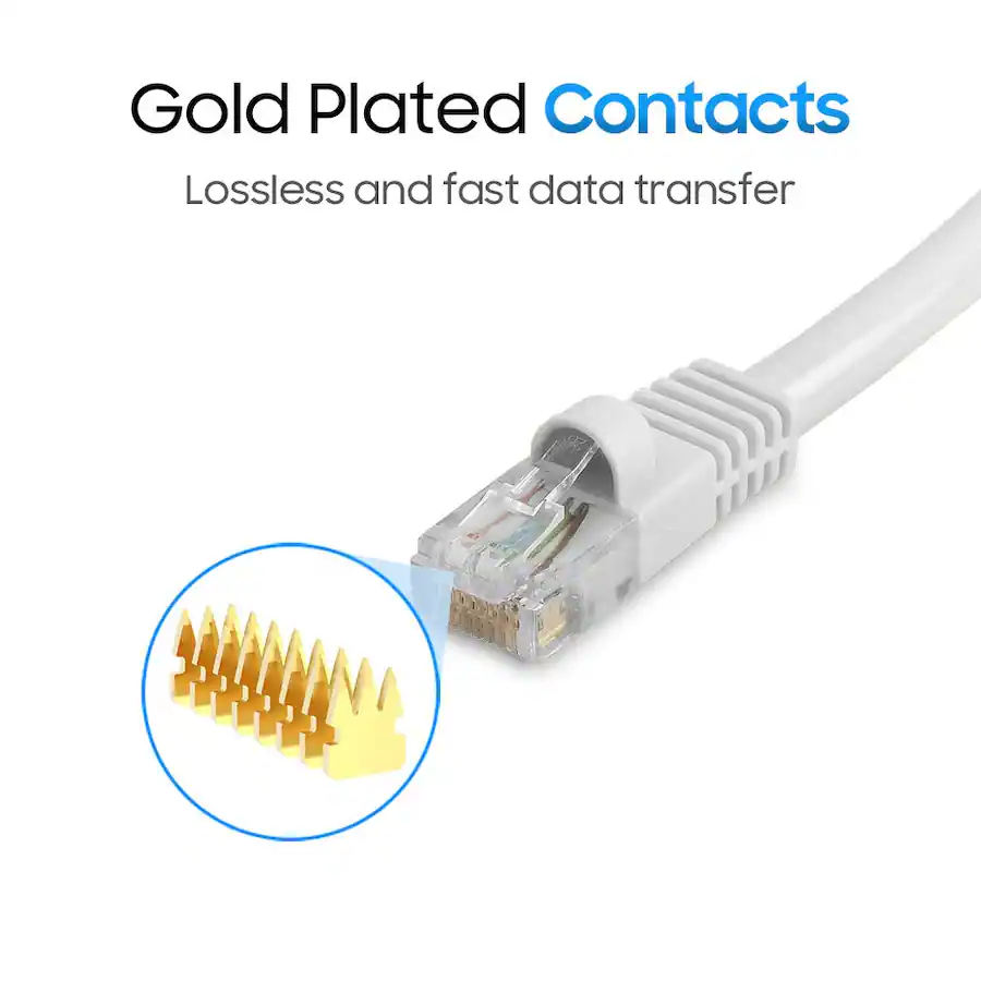 Cmple.com Cmple 5 Pack Cat5e Ethernet Cable 3 ft, Router Patch Cord ...
