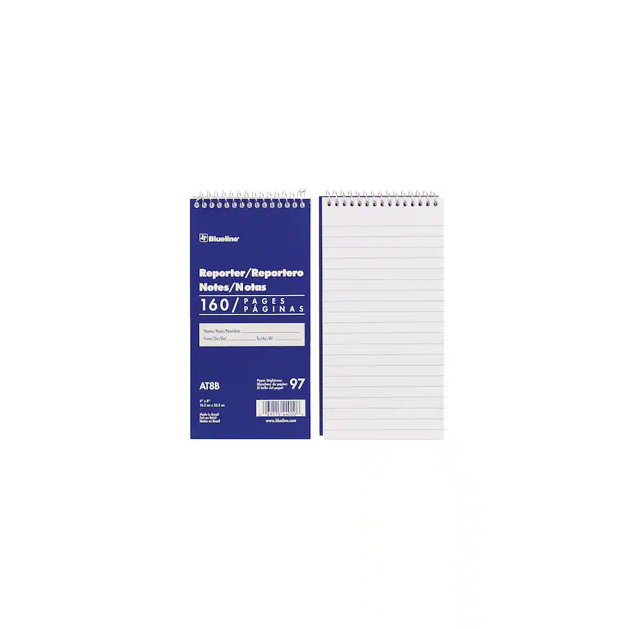Staples Graph Sheets Blueline Reporter Notepad, 4