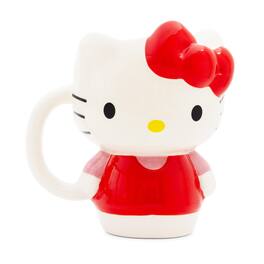 Silver Buffalo - Sanrio Hello Kitty Dress Sculpted Ceramic Mug | Holds 20 Ounces - Red