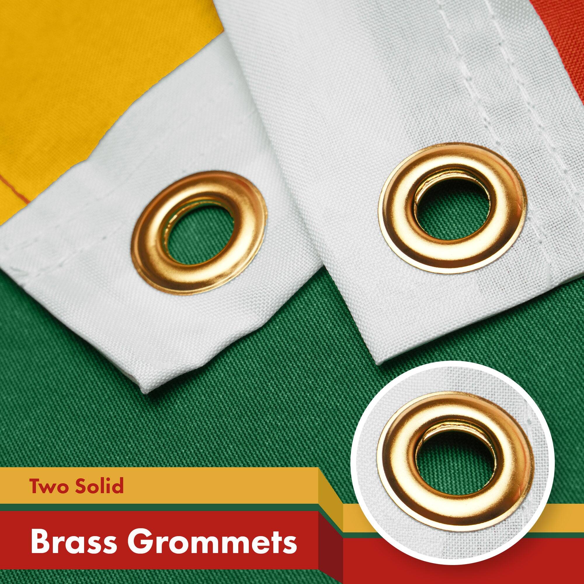 Two Solid Brass Grommets