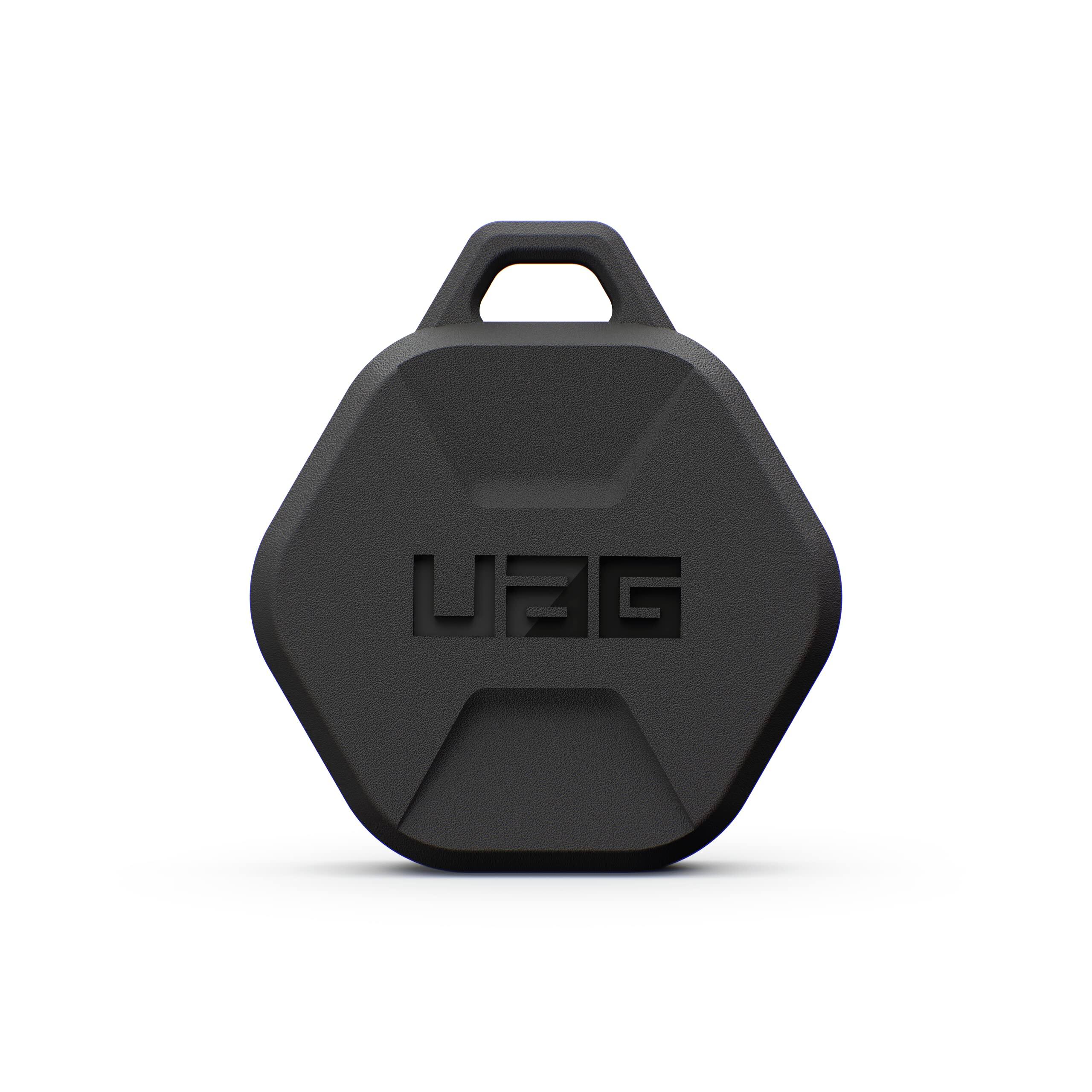 Alt View 4. UAG - AirTag Case w/ Carabiner Attachment for Keys, Backpacks, Pets - Rugged Protective Cover Holder - Black.
