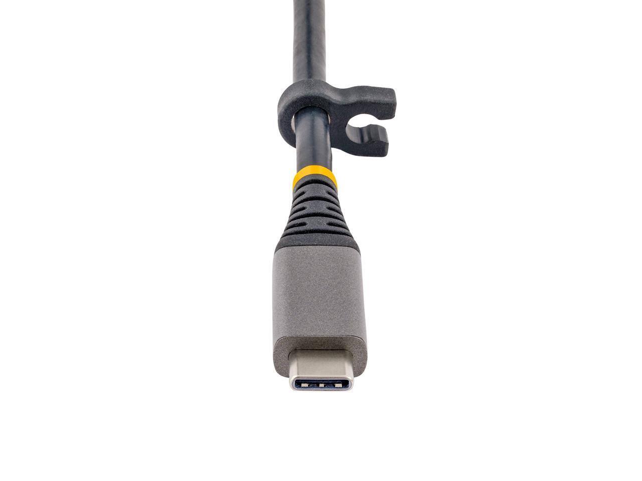 Alt View 4. StarTech.com - StarTech.com USB C Multiport Adapter, Dual 4K HDMI, 2x 10Gbps USB, 100W PD, GbE, SD, 22" Cable.