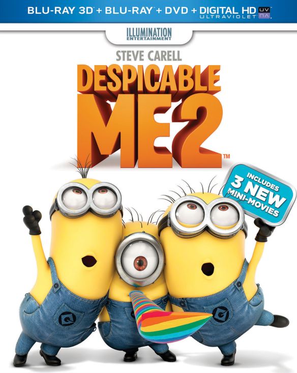  Despicable Me 2 [2 Discs] [3D] [Includes Digital Copy] [Blu-ray/DVD] [Blu-ray/Blu-ray 3D/DVD] [2013]