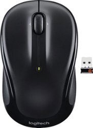 Logitech - M325 Wireless Optical Ambidextrous Mouse - Black - Front_Zoom