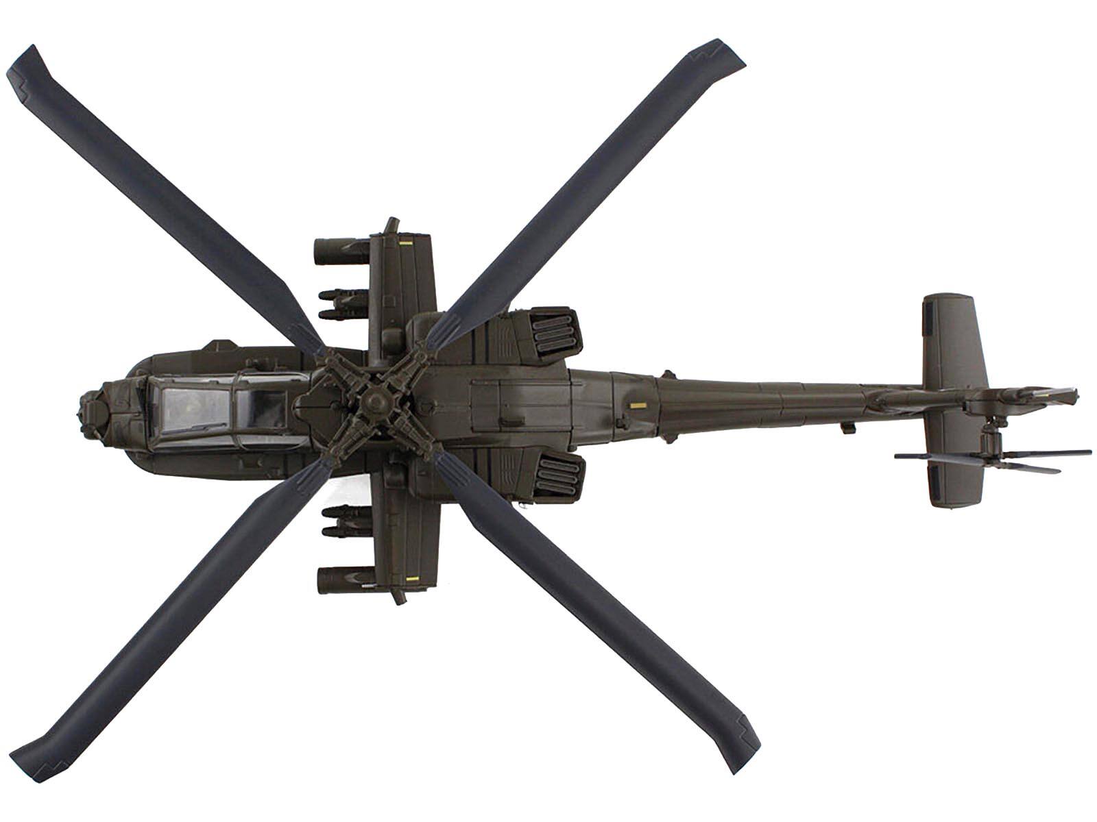 Back. Hobby Master - Boeing AH-64D Apache Tyrone Biggums 4th Combat Aviation Brigade Operation Atlantic Resolve 2018-2019 US Army 1/72 - Green, Grey.