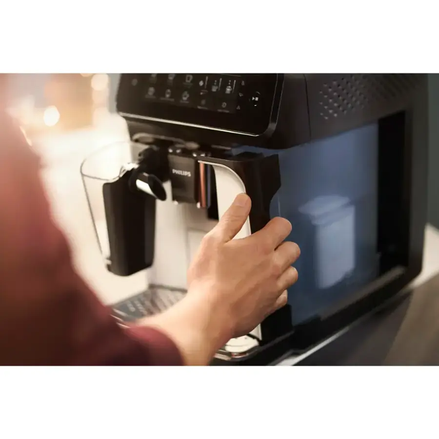 Alt View 16. Philips - Philips 3200 Series Fully Automatic Espresso Machine with LatteGo Milk Frother and Iced Coffee, 5 Coffee Varieties - Black.