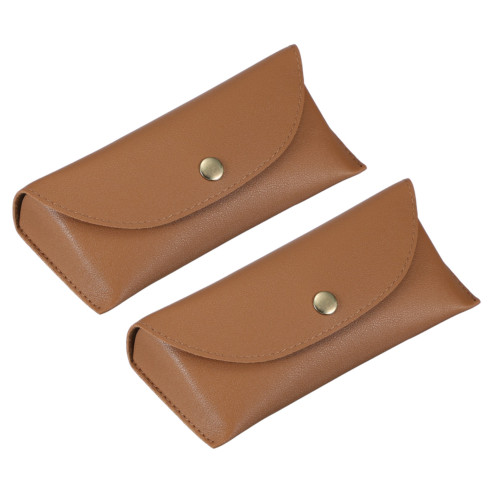 "Unique Bargains - 2pcs Leather Eyeglass Case 6.9x1.5x2.8"" with Cleaning Cloth for Sunglasses - Brown" price history on PriceWatchPro