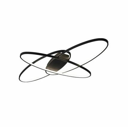 Front. Stock Preferred - Creative Geometric LED Ceiling Light Chandelier - White.