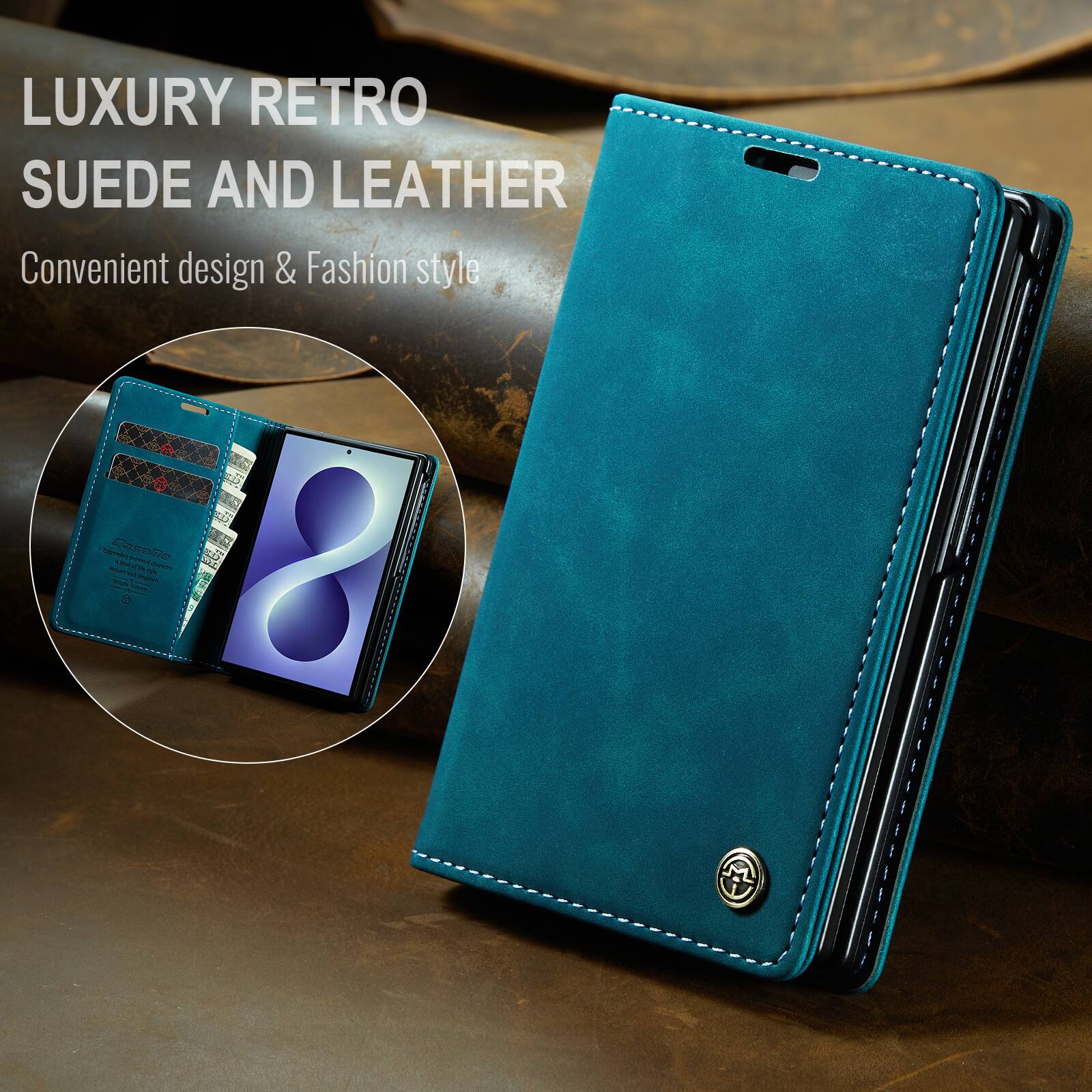LUXURY RETRO SUEDE AND LEATHER  
Convenient design & Fashion style