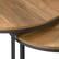 Alt View 14. CorLiving - Fort Worth Wood Grain Finish Nesting Coffee Table - Brown.