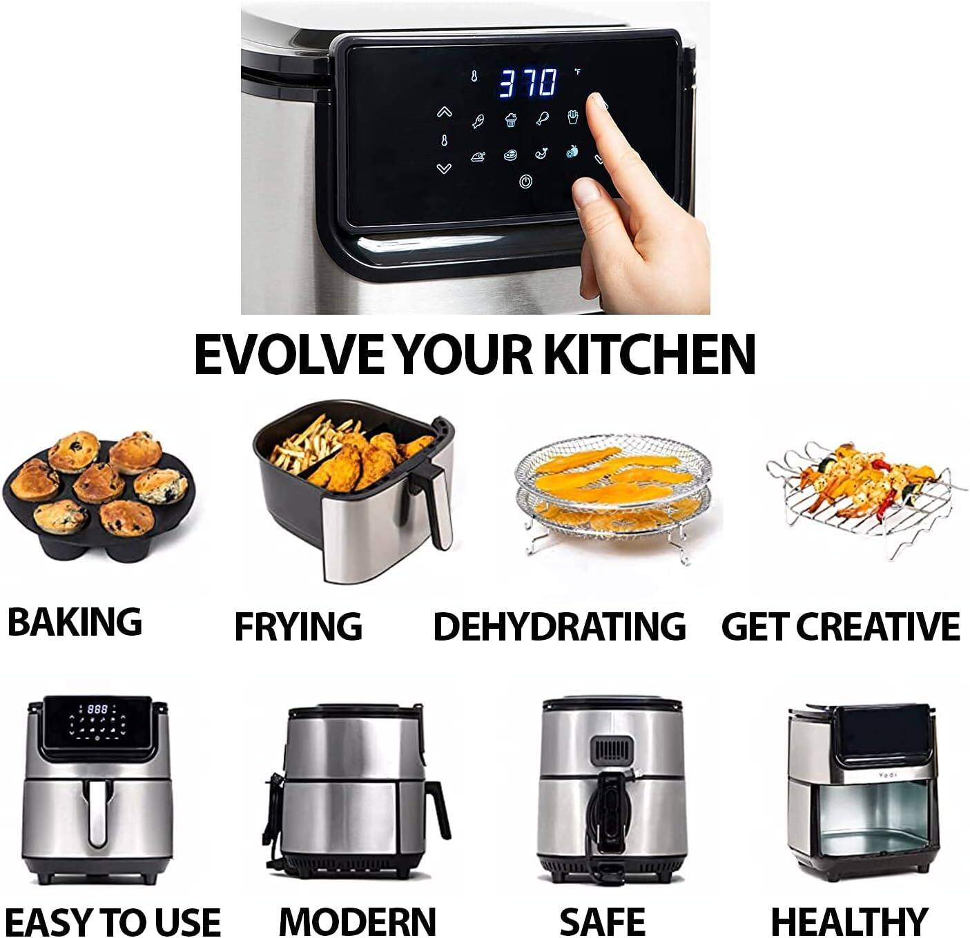 EVOLVE YOUR KITCHEN

BAKING
FRYING
DEHYDRATING
GET CREATIVE

EASY TO USE
MODERN
SAFE
HEALTHY