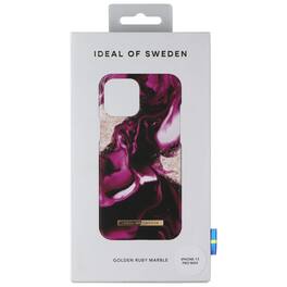 iDeal of Sweden - Printed Case for iPhone 13 Pro Max - Golden Ruby Marble - Purple