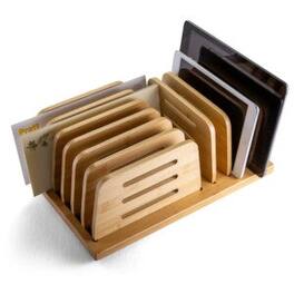 Victor - Bamboo Large Adjustable File Sorter