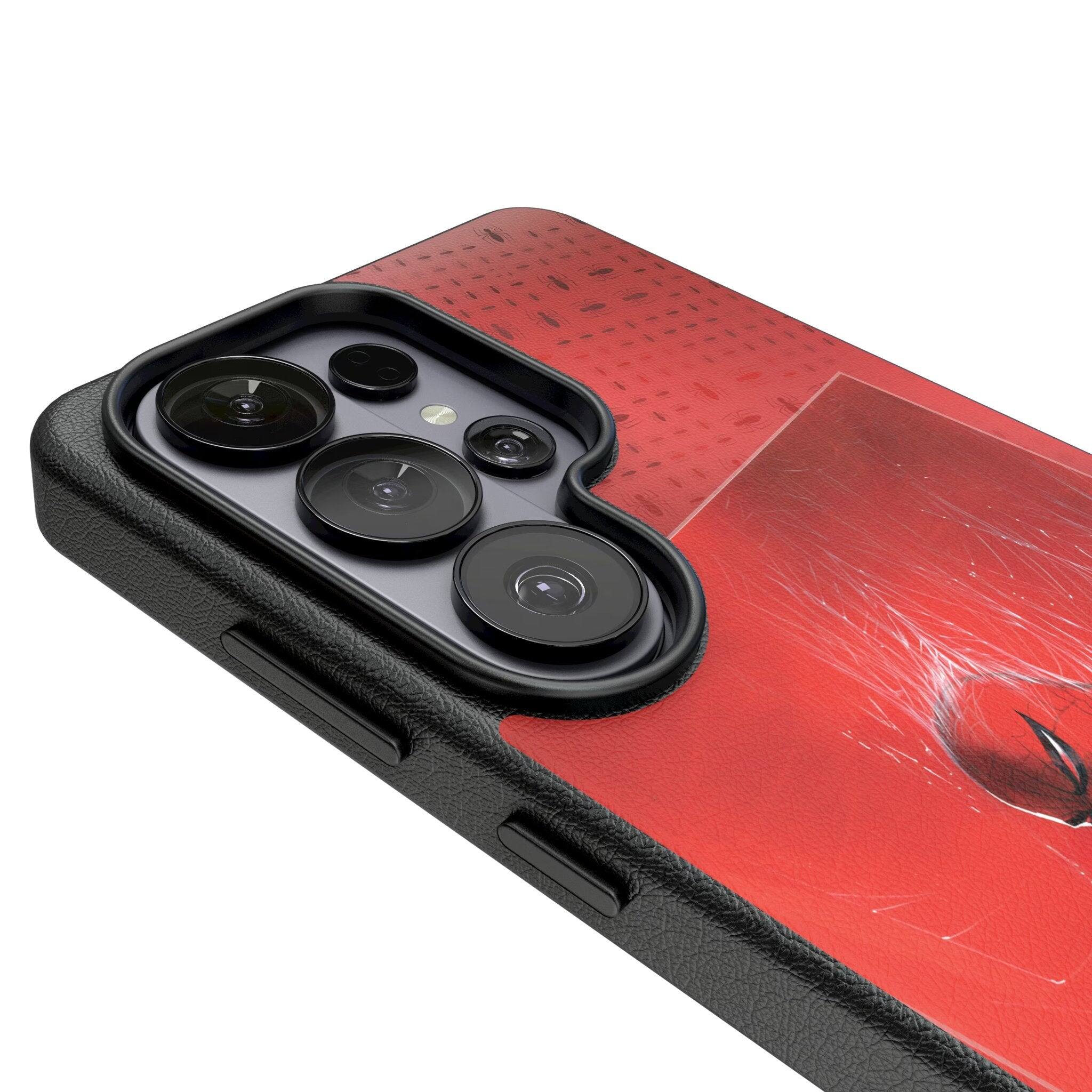 Left. Keyscaper - Marvel Cover Art MagSafe Compatible Phone Case - Samsung Galaxy S26 Plus - Spider-Man 2.