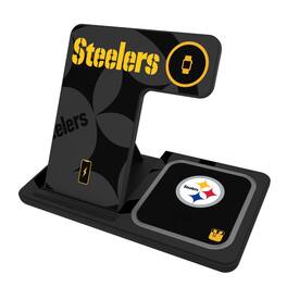 Keyscaper - Pittsburgh Steelers 3-In-1 Wireless Charger - Multicolor
